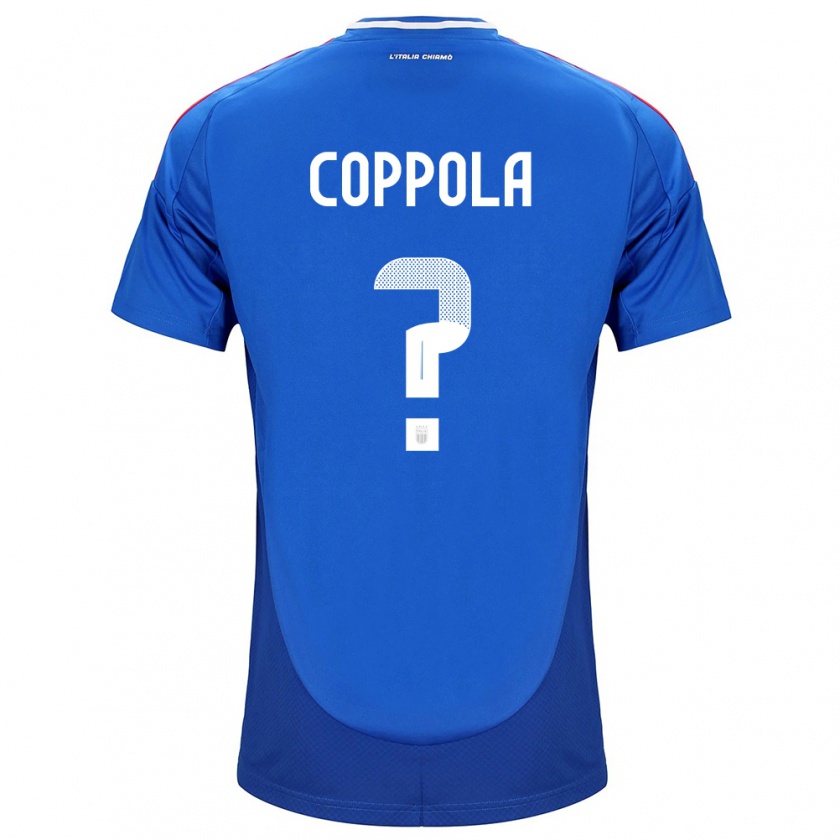 Kandiny Niño Camiseta Italia Diego Coppola #0 Azul 1ª Equipación 24-26 La Camisa Chile