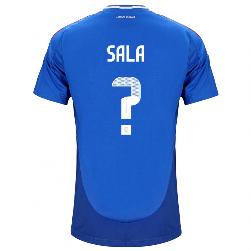 Kandiny Niño Camiseta Italia Emanuele Sala #0 Azul 1ª Equipación 24-26 La Camisa Chile
