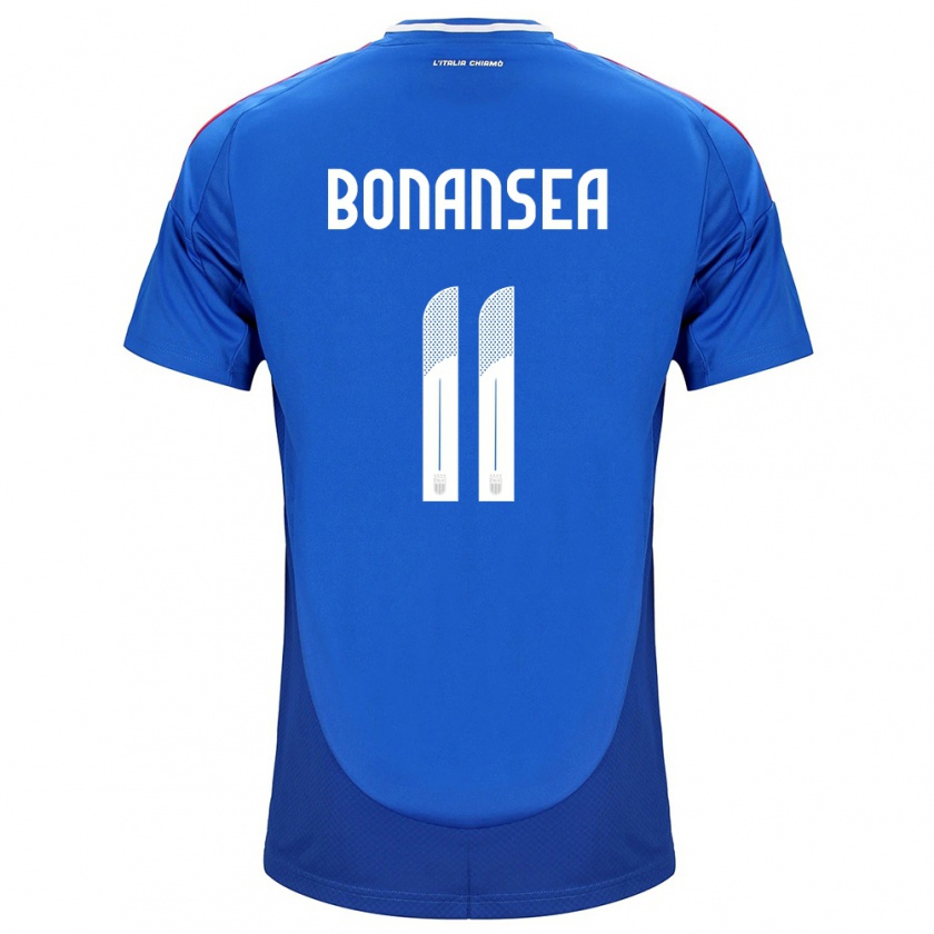Kandiny Niño Camiseta Italia Barbara Bonansea #11 Azul 1ª Equipación 24-26 La Camisa Chile