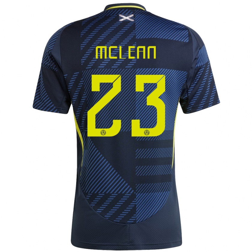 Kandiny Niño Camiseta Escocia Kenny Mclean #23 Azul Oscuro 1ª Equipación 24-26 La Camisa Chile