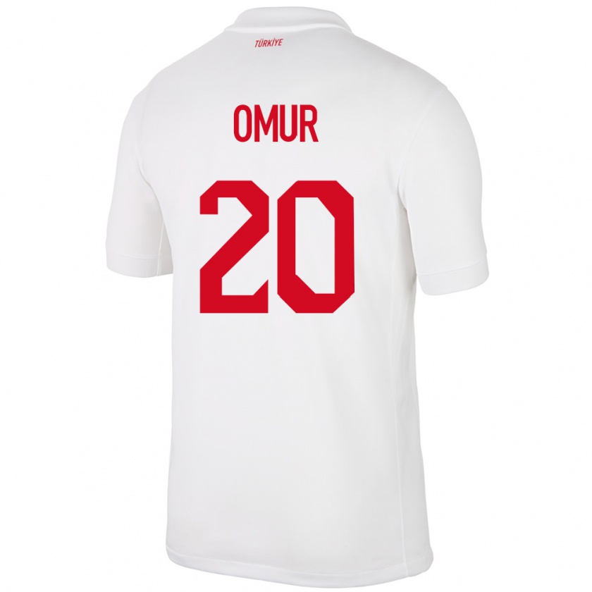 Kandiny Niño Camiseta Turquía Abdülkadir Ömür #20 Blanco 1ª Equipación 24-26 La Camisa Chile