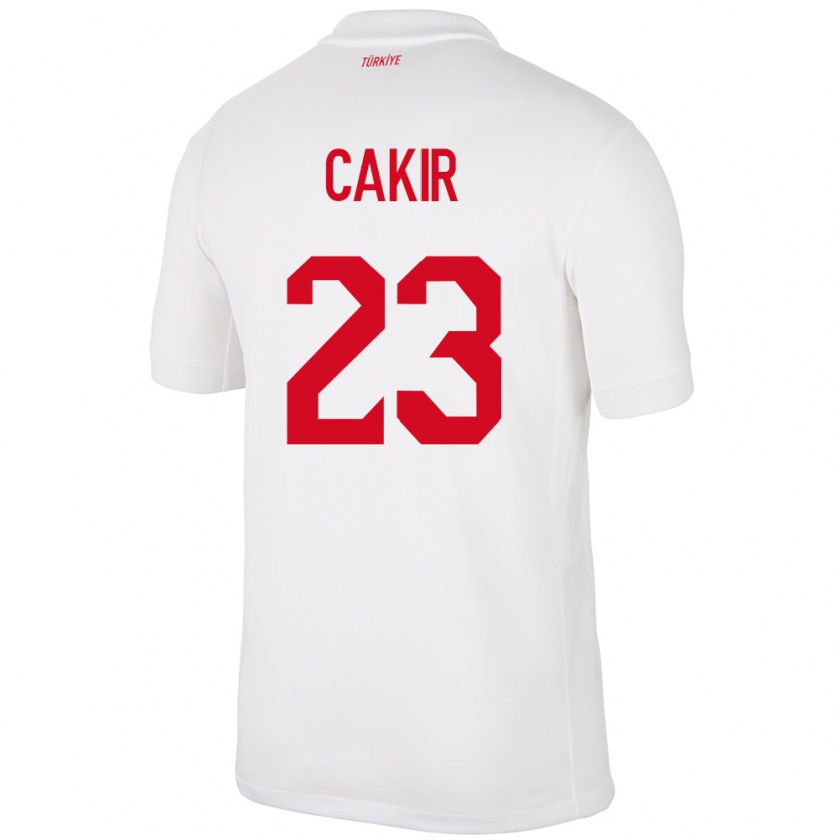 Kandiny Niño Camiseta Turquía Uğurcan Çakır #23 Blanco 1ª Equipación 24-26 La Camisa Chile