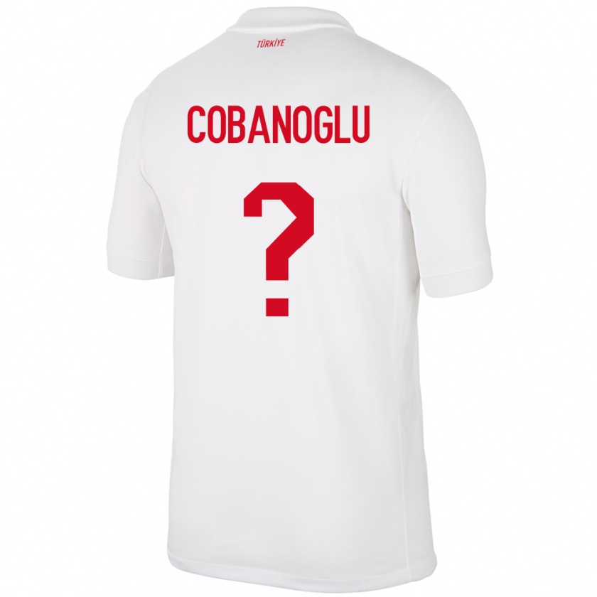 Kandiny Niño Camiseta Turquía Ahmet Çobanoğlu #0 Blanco 1ª Equipación 24-26 La Camisa Chile