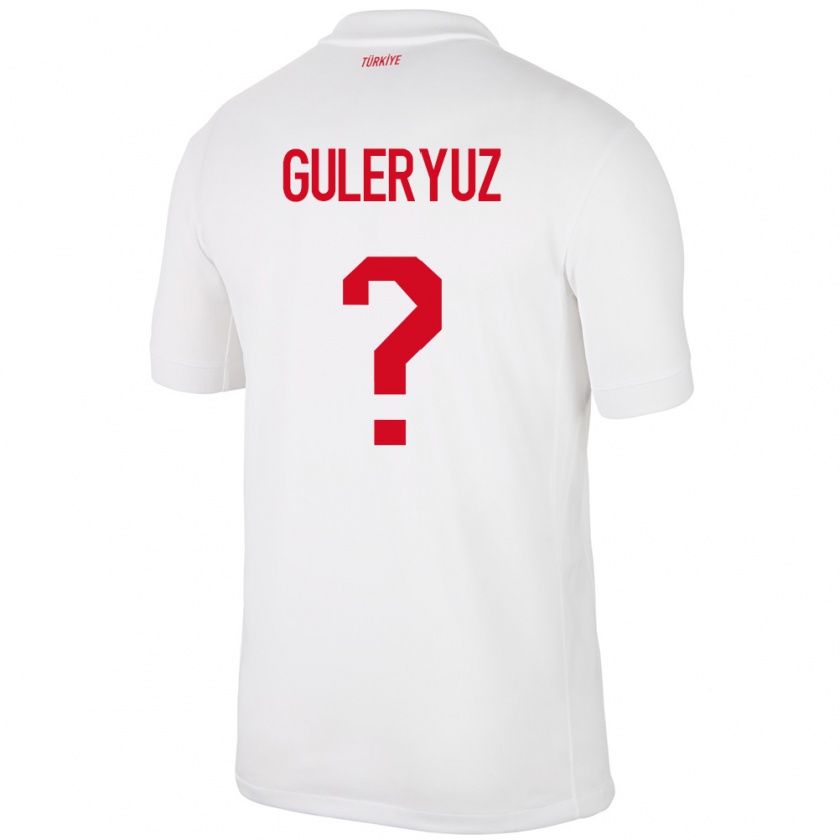 Kandiny Niño Camiseta Turquía Göknur Güleryüz #0 Blanco 1ª Equipación 24-26 La Camisa Chile