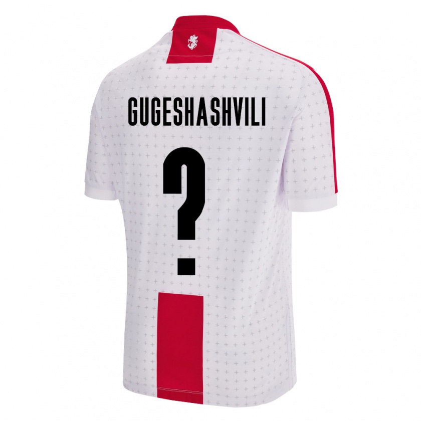 Kandiny Niño Camiseta Georgia Zaza Gugeshashvili #0 Blanco 1ª Equipación 24-26 La Camisa Chile