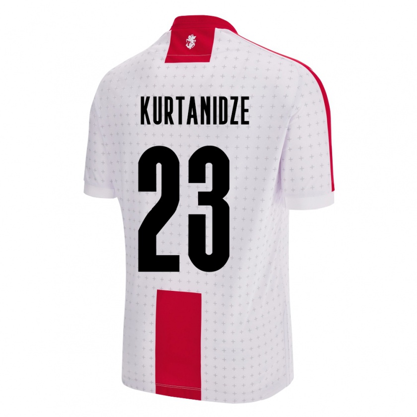 Kandiny Niño Camiseta Georgia Revaz Kurtanidze #23 Blanco 1ª Equipación 24-26 La Camisa Chile