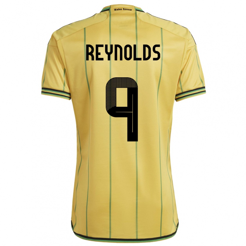 Kandiny Niño Camiseta Jamaica Fabian Reynolds #9 Amarillo 1ª Equipación 24-26 La Camisa Chile