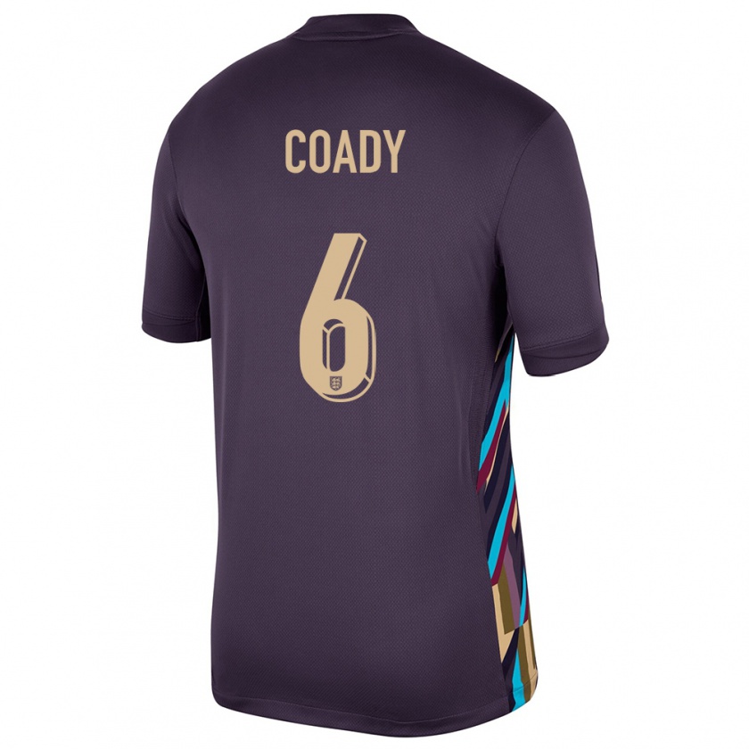 Kandiny Niño Camiseta Inglaterra Conor Coady #6 Pasa Oscura 2ª Equipación 24-26 La Camisa Chile