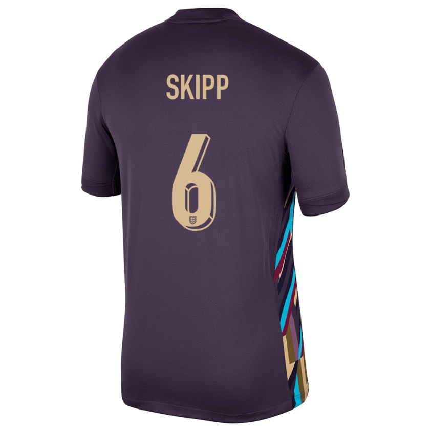 Kandiny Niño Camiseta Inglaterra Oliver Skipp #6 Pasa Oscura 2ª Equipación 24-26 La Camisa Chile