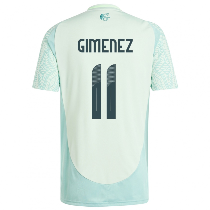 Kandiny Niño Camiseta México Santiago Gimenez #11 Lino Verde 2ª Equipación 24-26 La Camisa Chile