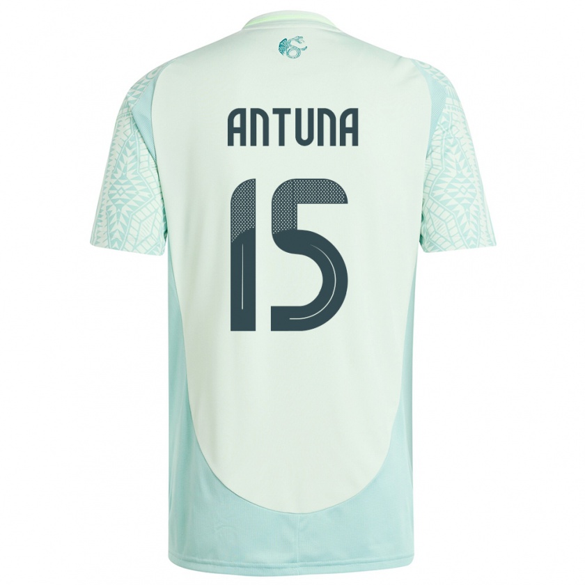 Kandiny Niño Camiseta México Uriel Antuna #15 Lino Verde 2ª Equipación 24-26 La Camisa Chile