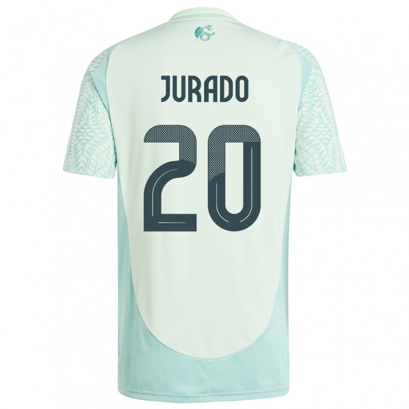 Kandiny Niño Camiseta México Heriberto Jurado #20 Lino Verde 2ª Equipación 24-26 La Camisa Chile