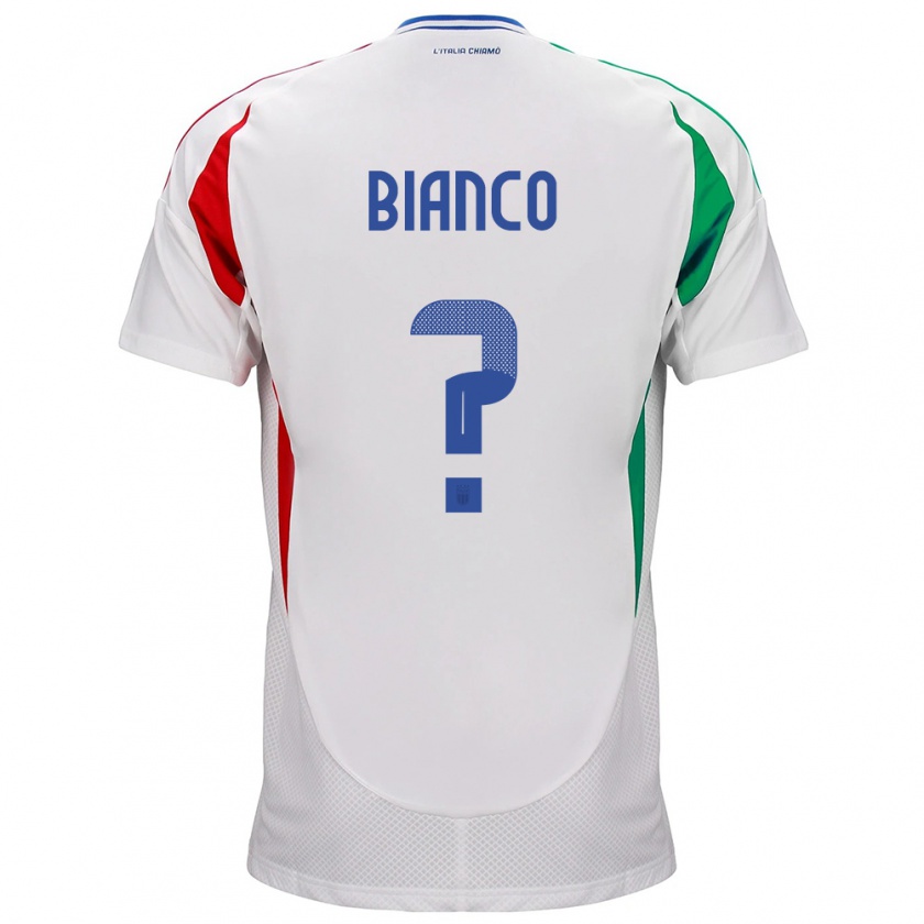 Kandiny Niño Camiseta Italia Alessandro Bianco #0 Blanco 2ª Equipación 24-26 La Camisa Chile