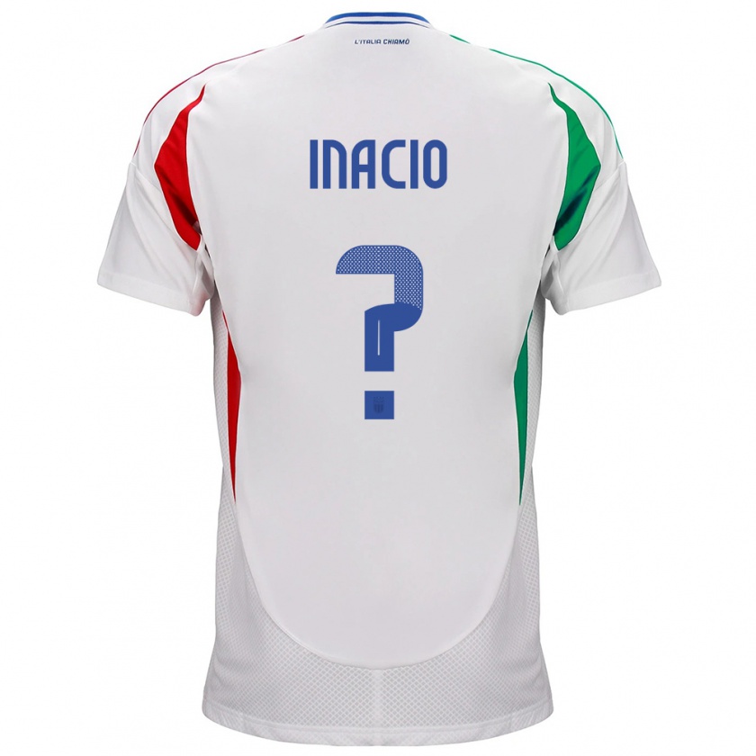 Kandiny Niño Camiseta Italia Samuele Inacio #0 Blanco 2ª Equipación 24-26 La Camisa Chile