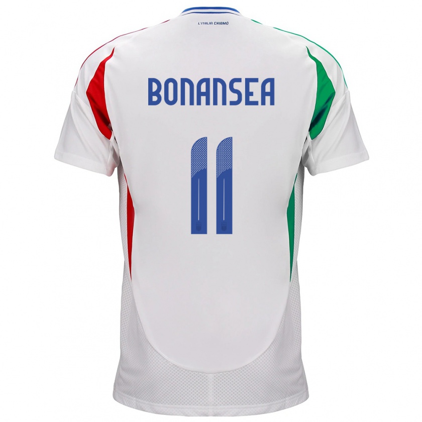 Kandiny Niño Camiseta Italia Barbara Bonansea #11 Blanco 2ª Equipación 24-26 La Camisa Chile