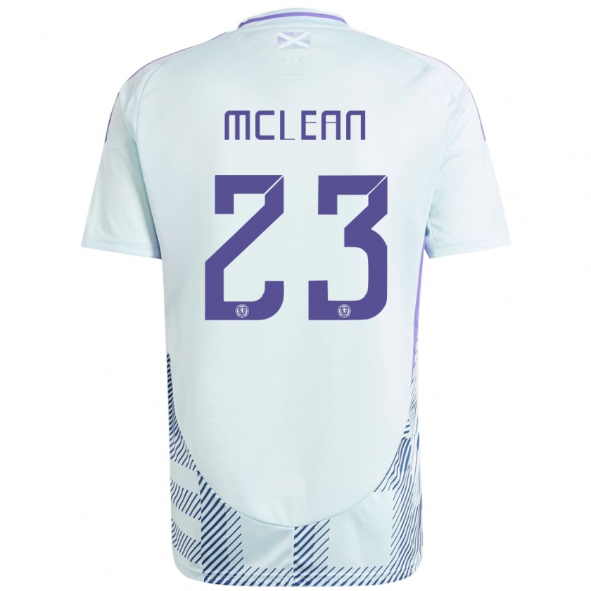 Kandiny Niño Camiseta Escocia Kenny Mclean #23 Azul Menta Claro 2ª Equipación 24-26 La Camisa Chile