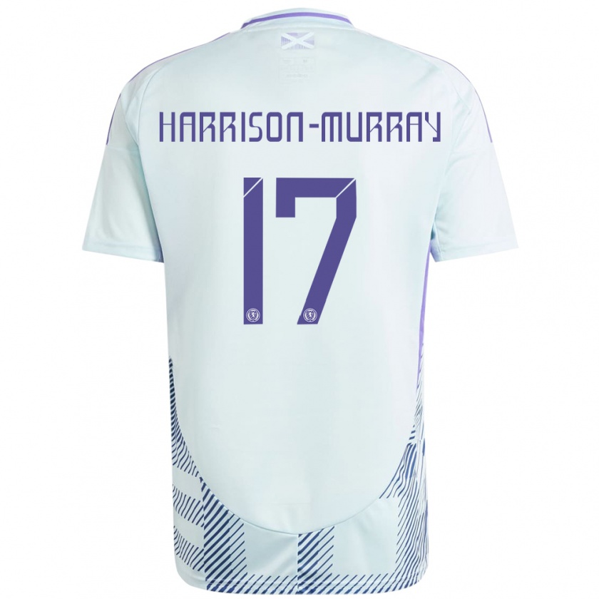 Kandiny Niño Camiseta Escocia Christie Harrison-Murray #17 Azul Menta Claro 2ª Equipación 24-26 La Camisa Chile