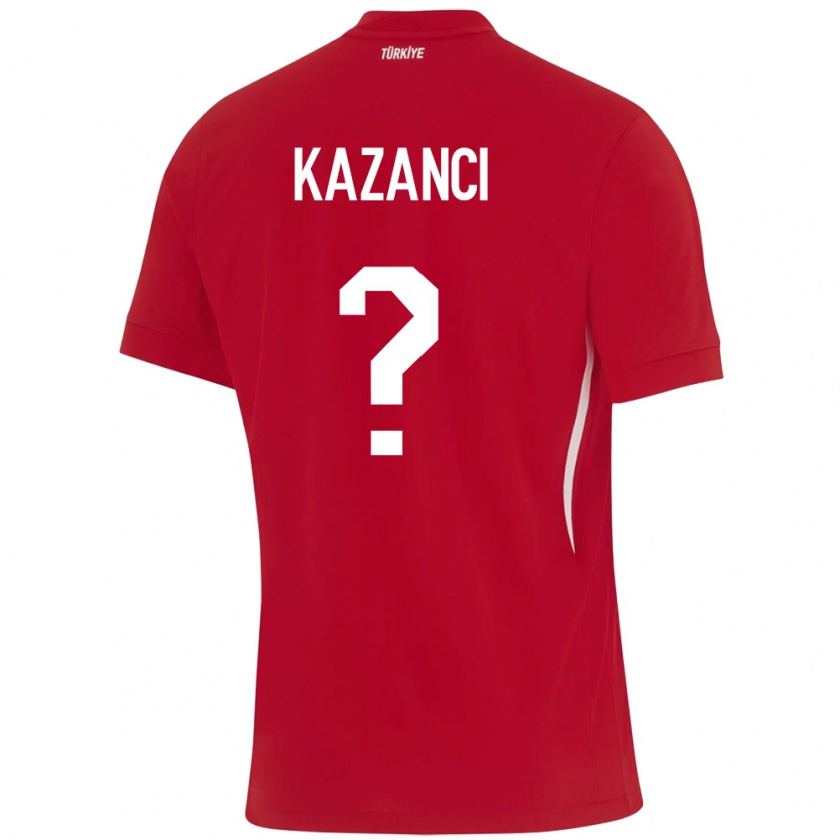 Kandiny Niño Camiseta Turquía Şant Kazancı #0 Rojo 2ª Equipación 24-26 La Camisa Chile