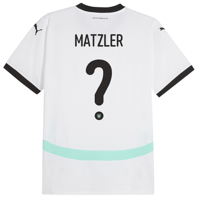 Kandiny Niño Camiseta Austria Leo Mätzler #0 Blanco 2ª Equipación 24-26 La Camisa Chile