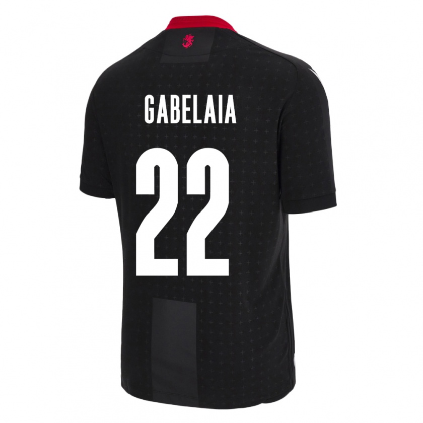 Kandiny Niño Camiseta Georgia Svetalna Gabelaia #22 Negro 2ª Equipación 24-26 La Camisa Chile