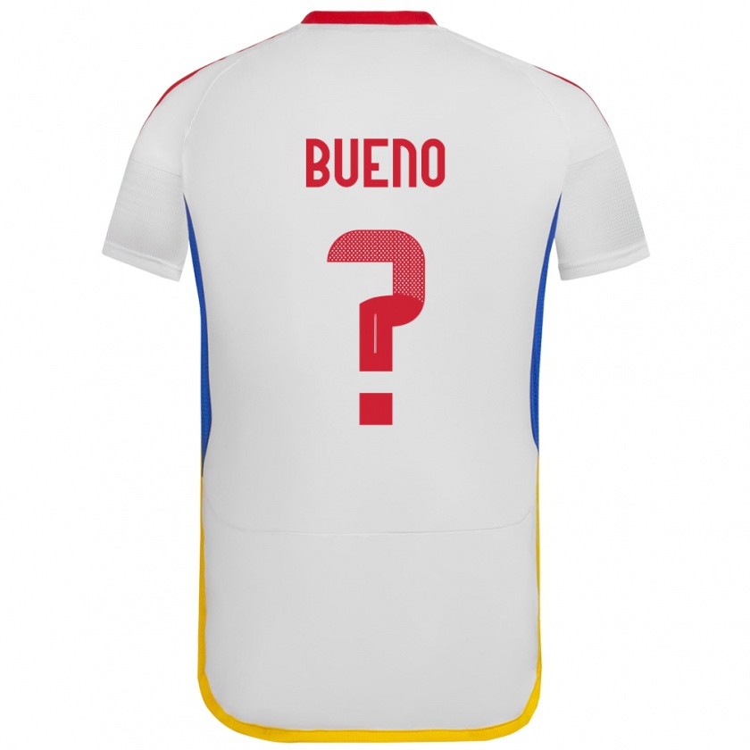 Kandiny Niño Camiseta Venezuela Jesús Bueno #0 Blanco 2ª Equipación 24-26 La Camisa Chile