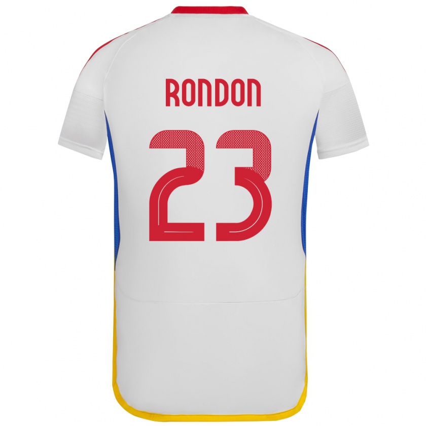 Kandiny Niño Camiseta Venezuela Salomón Rondón #23 Blanco 2ª Equipación 24-26 La Camisa Chile