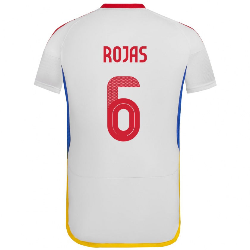 Kandiny Niño Camiseta Venezuela Carlos Rojas #6 Blanco 2ª Equipación 24-26 La Camisa Chile