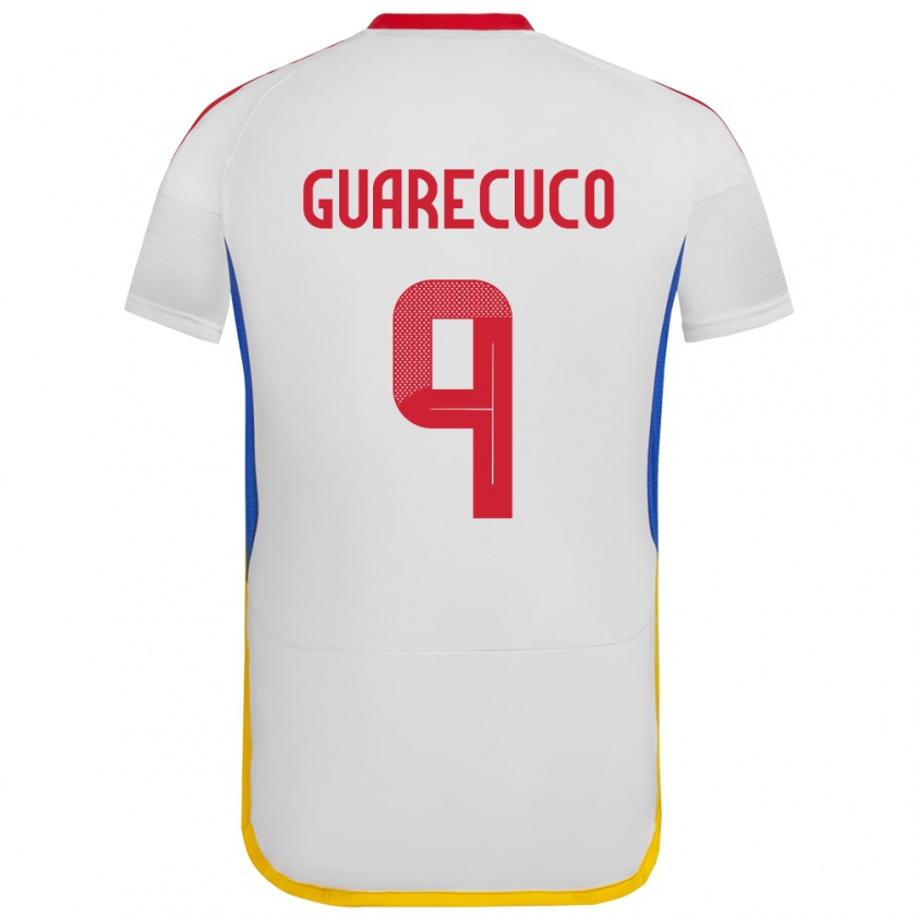 Kandiny Niño Camiseta Venezuela Joemar Guarecuco #9 Blanco 2ª Equipación 24-26 La Camisa Chile