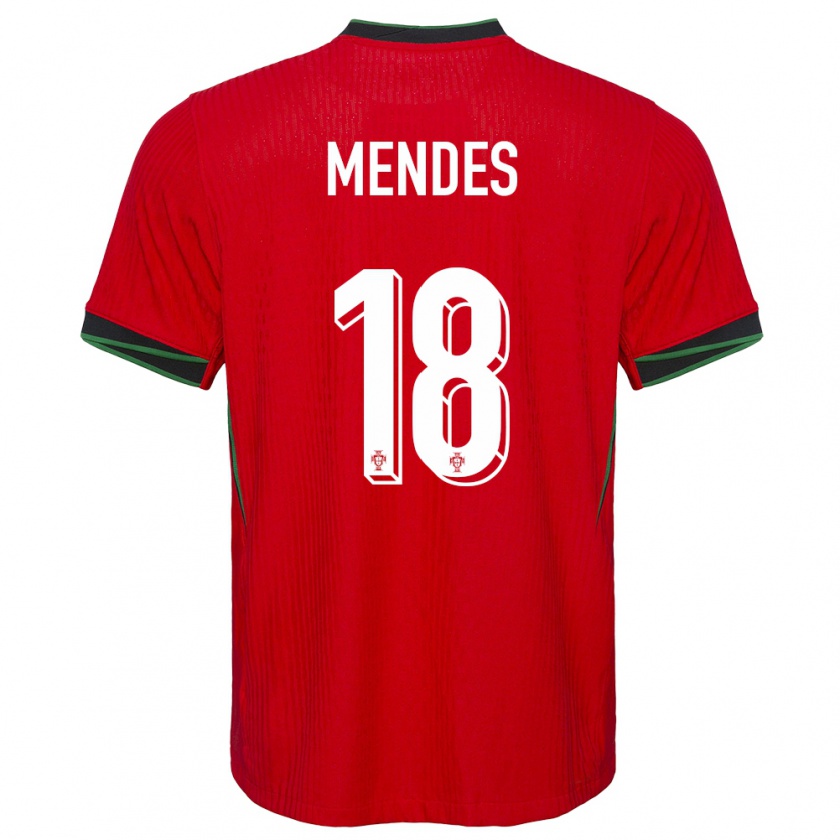 Kandiny Hombre Camiseta Portugal Carolina Mendes #18 Rojo 1ª Equipación 24-26 La Camisa Chile