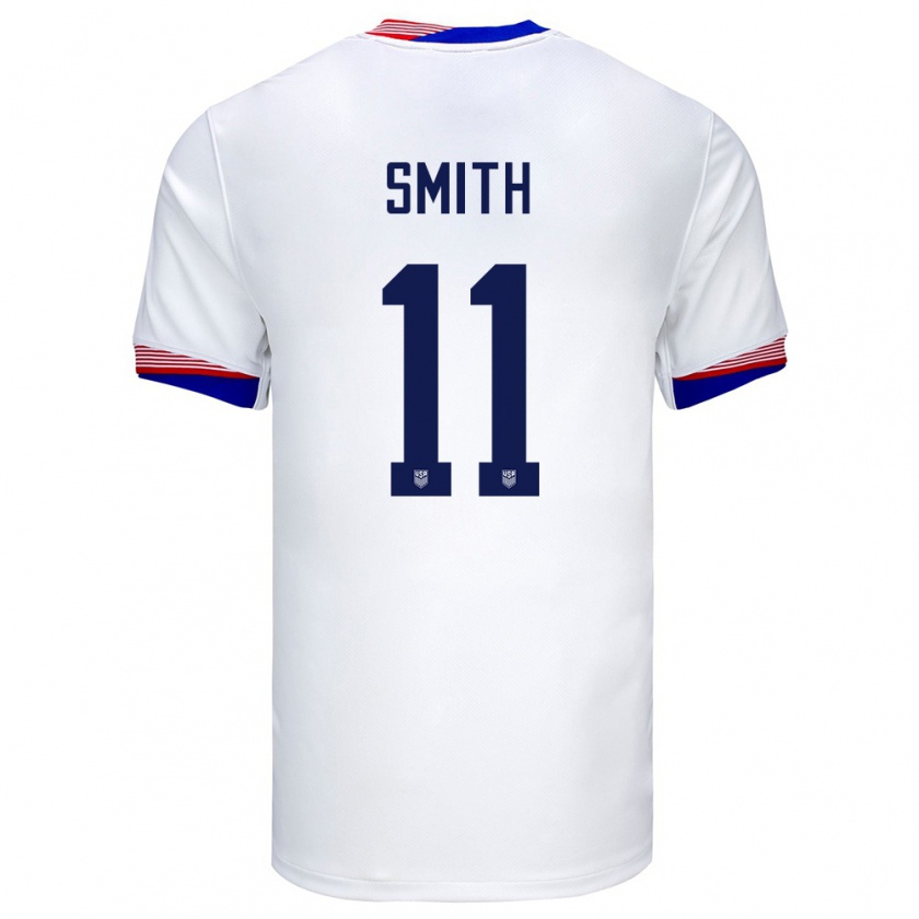 Kandiny Hombre Camiseta Estados Unidos Sophia Smith #11 Blanco 1ª Equipación 24-26 La Camisa Chile