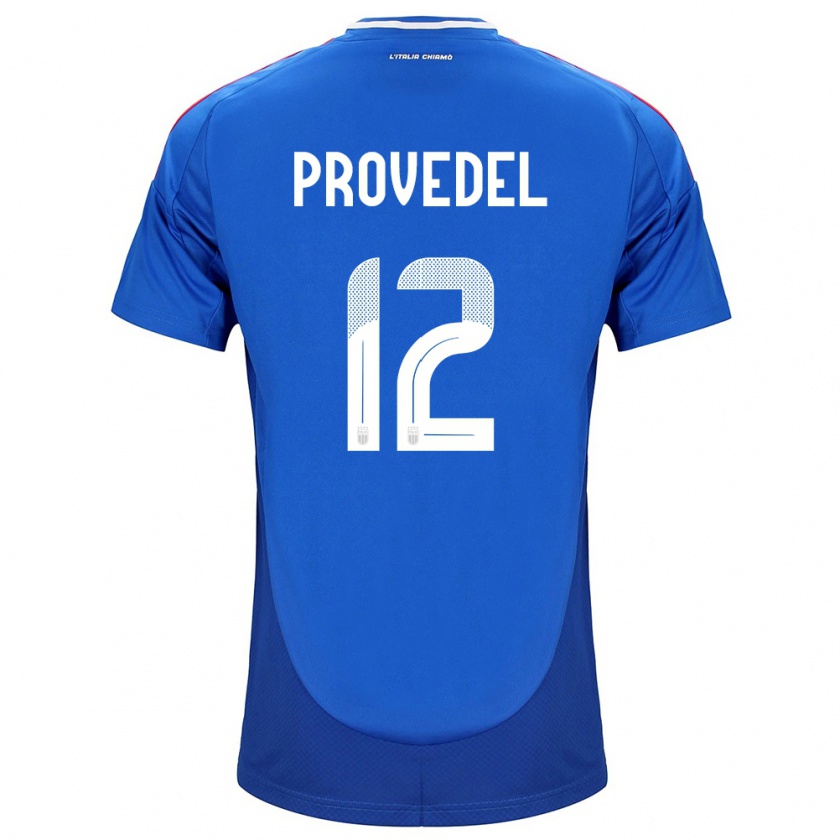 Kandiny Hombre Camiseta Italia Ivan Provedel #12 Azul 1ª Equipación 24-26 La Camisa Chile