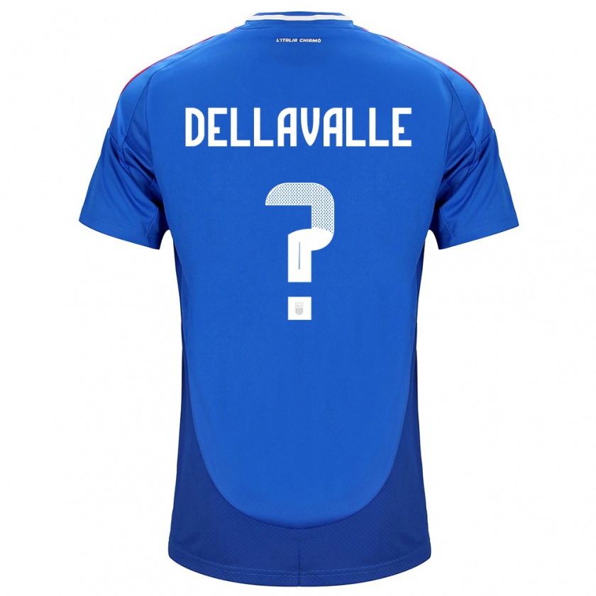 Kandiny Hombre Camiseta Italia Alessandro Dellavalle #0 Azul 1ª Equipación 24-26 La Camisa Chile