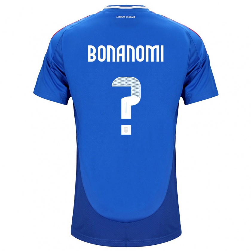 Kandiny Hombre Camiseta Italia Andrea Bonanomi #0 Azul 1ª Equipación 24-26 La Camisa Chile