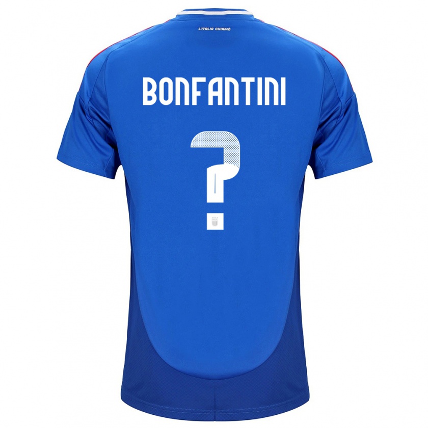 Kandiny Hombre Camiseta Italia Agnese Bonfantini #0 Azul 1ª Equipación 24-26 La Camisa Chile