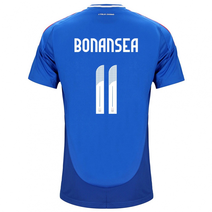 Kandiny Hombre Camiseta Italia Barbara Bonansea #11 Azul 1ª Equipación 24-26 La Camisa Chile