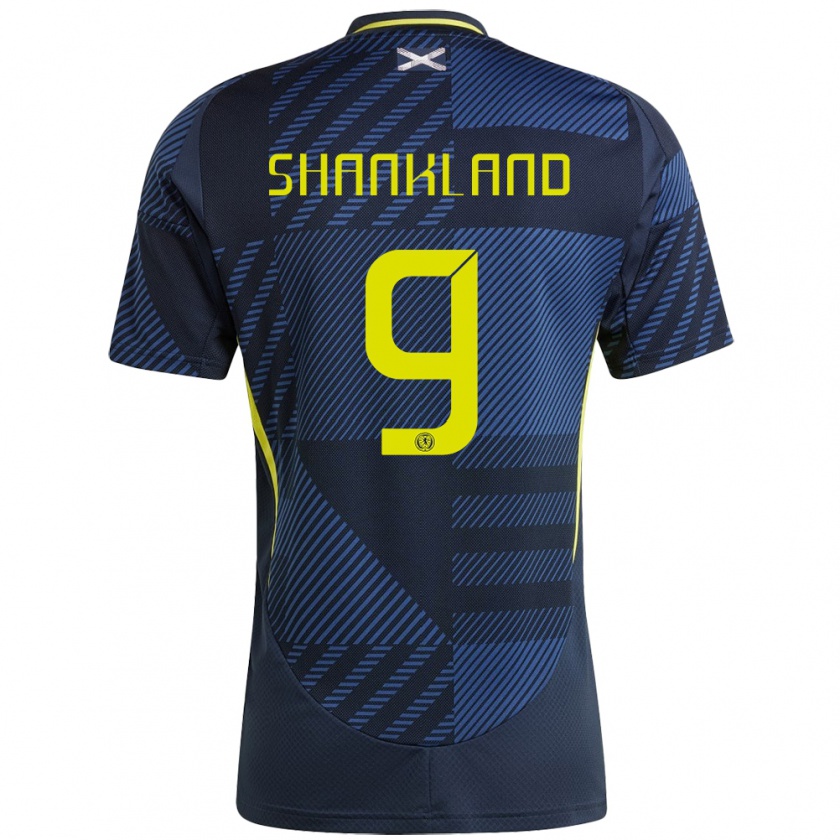 Kandiny Hombre Camiseta Escocia Lawrence Shankland #9 Azul Oscuro 1ª Equipación 24-26 La Camisa Chile