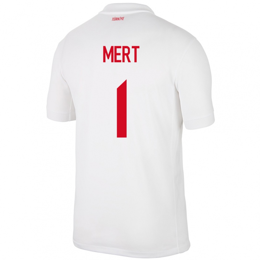 Kandiny Hombre Camiseta Turquía Mert Günok #1 Blanco 1ª Equipación 24-26 La Camisa Chile