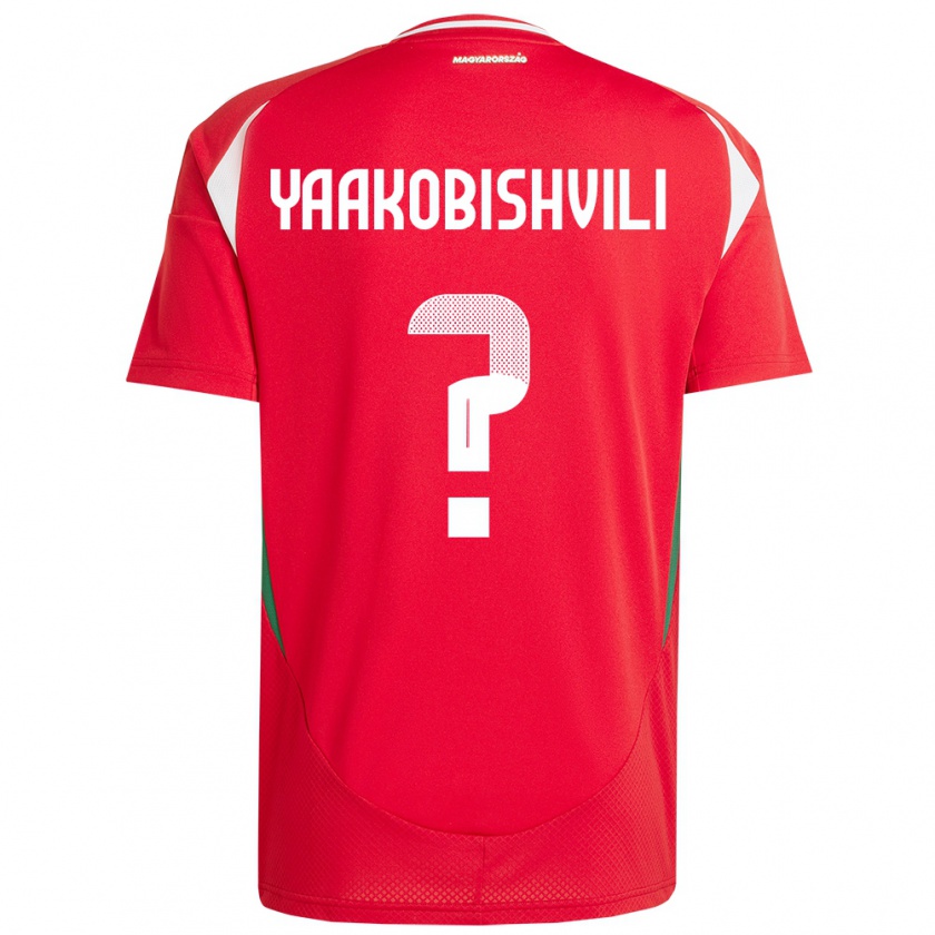 Kandiny Hombre Camiseta Hungría Antal Yaakobishvili #0 Rojo 1ª Equipación 24-26 La Camisa Chile