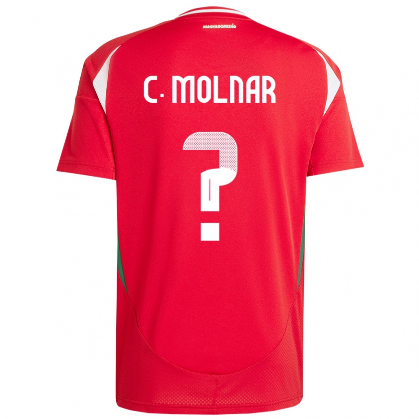 Kandiny Hombre Camiseta Hungría Csaba Molnár #0 Rojo 1ª Equipación 24-26 La Camisa Chile