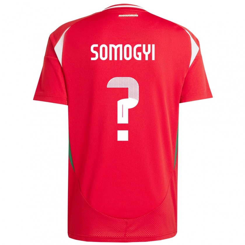 Kandiny Hombre Camiseta Hungría Ádám Somogyi #0 Rojo 1ª Equipación 24-26 La Camisa Chile