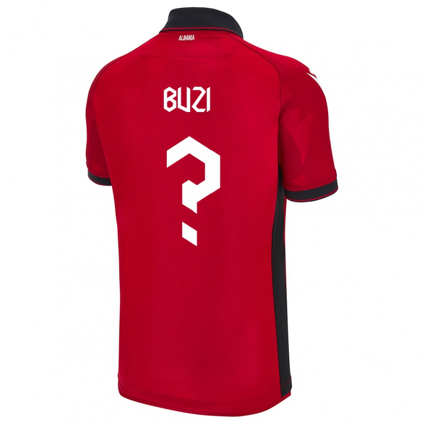 Kandiny Hombre Camiseta Albania Luis Buzi #0 Rojo 1ª Equipación 24-26 La Camisa Chile