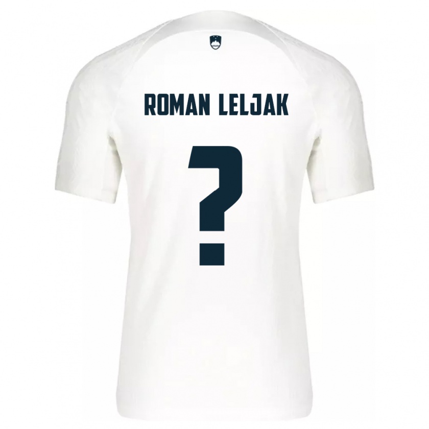 Kandiny Hombre Camiseta Eslovenia Nejc Roman Leljak #0 Blanco 1ª Equipación 24-26 La Camisa Chile