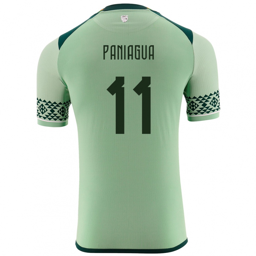 Kandiny Hombre Camiseta Bolivia Moises Paniagua #11 Verde Claro 1ª Equipación 24-26 La Camisa Chile