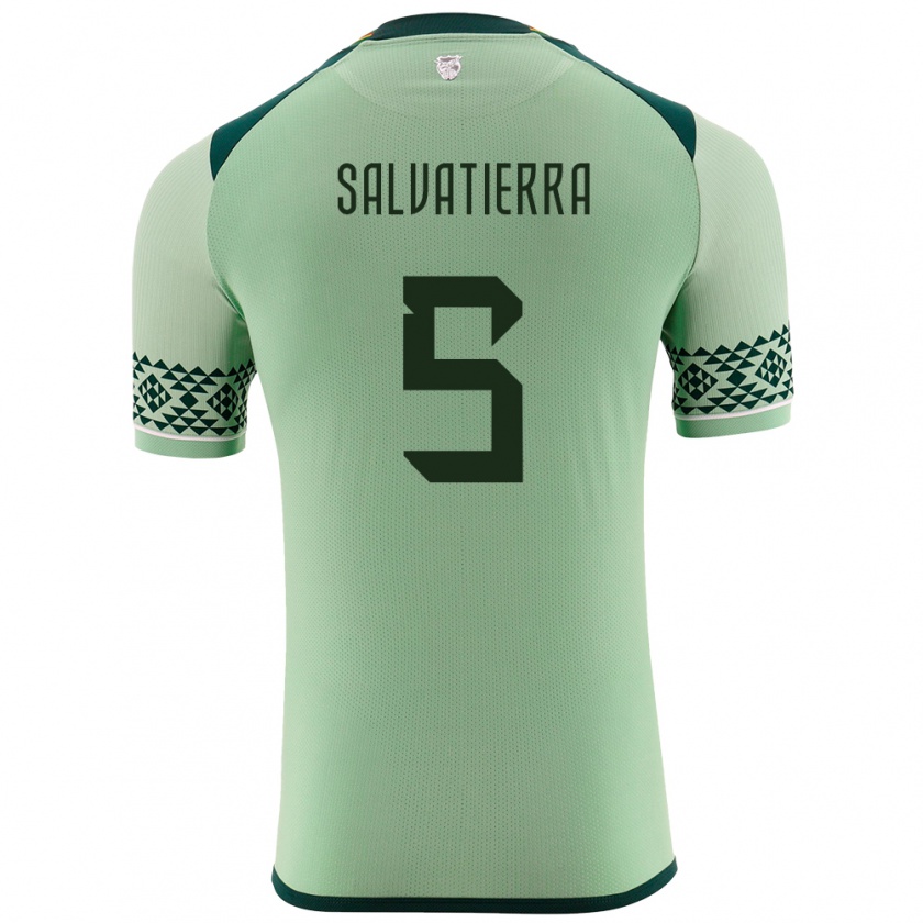 Kandiny Hombre Camiseta Bolivia Érika Salvatierra #5 Verde Claro 1ª Equipación 24-26 La Camisa Chile