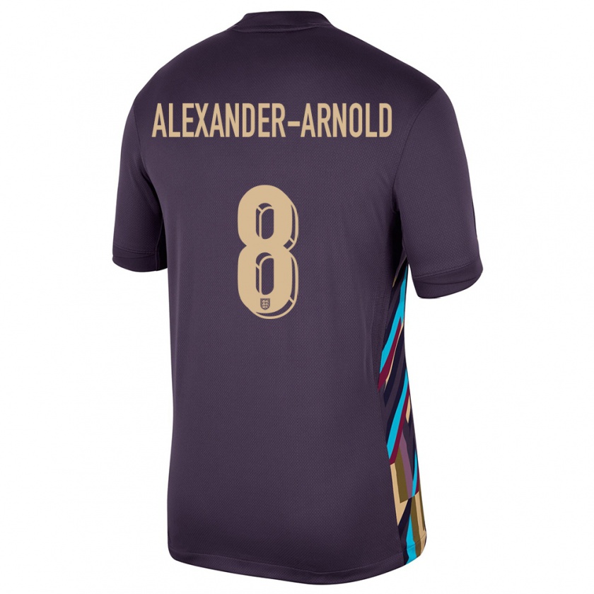 Kandiny Hombre Camiseta Inglaterra Trent Alexander-Arnold #8 Pasa Oscura 2ª Equipación 24-26 La Camisa Chile