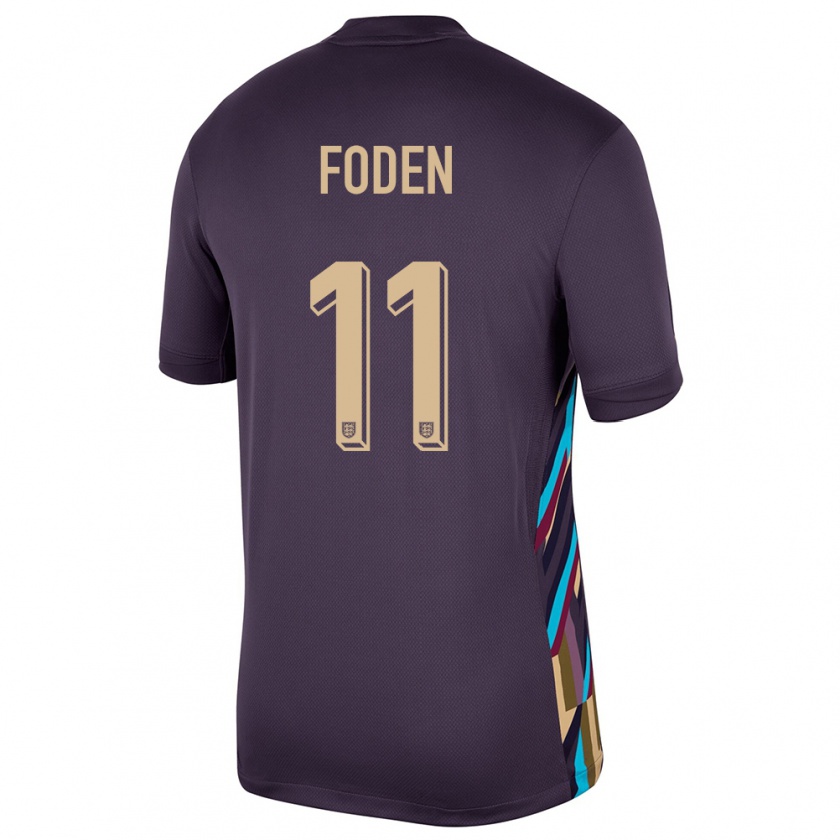 Kandiny Hombre Camiseta Inglaterra Phil Foden #11 Pasa Oscura 2ª Equipación 24-26 La Camisa Chile