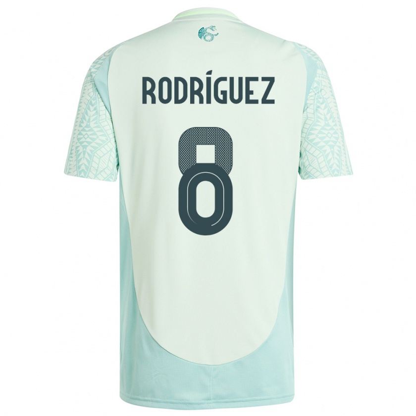 Kandiny Hombre Camiseta México Carlos Rodriguez #8 Lino Verde 2ª Equipación 24-26 La Camisa Chile