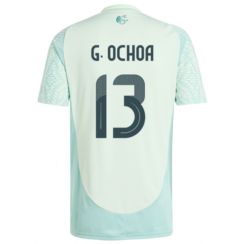 Kandiny Hombre Camiseta México Guillermo Ochoa #13 Lino Verde 2ª Equipación 24-26 La Camisa Chile