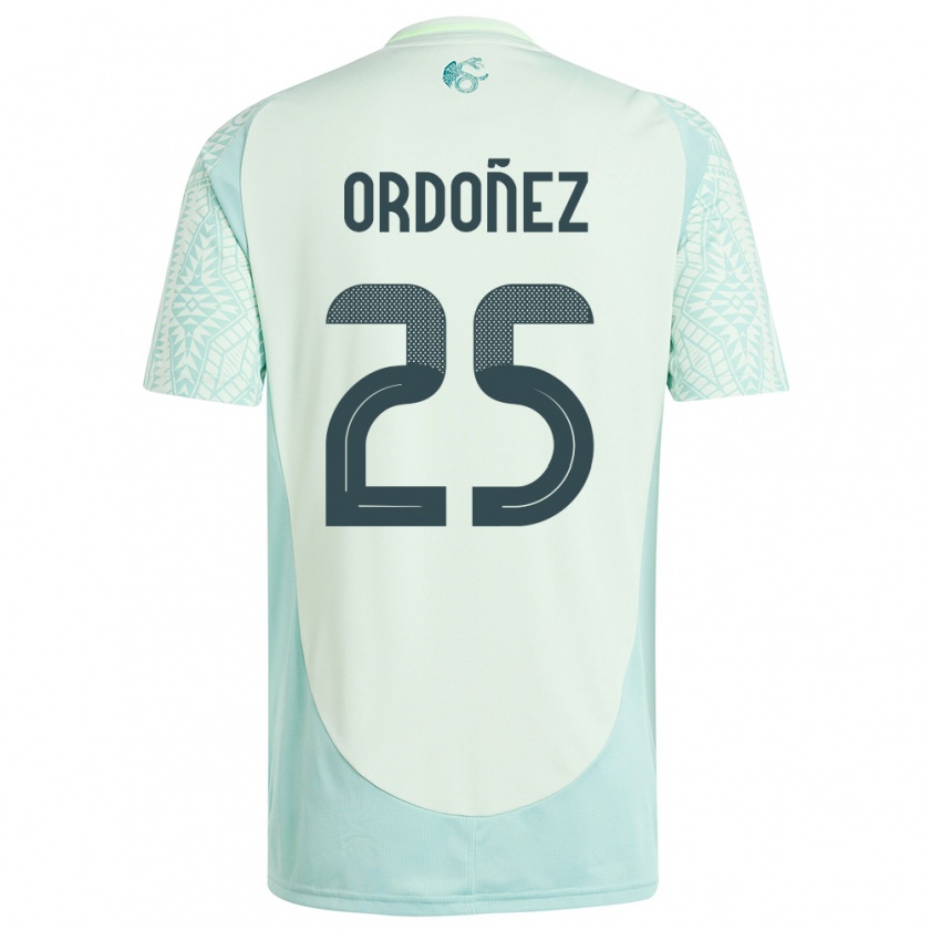 Kandiny Hombre Camiseta México Diana Ordonez #25 Lino Verde 2ª Equipación 24-26 La Camisa Chile