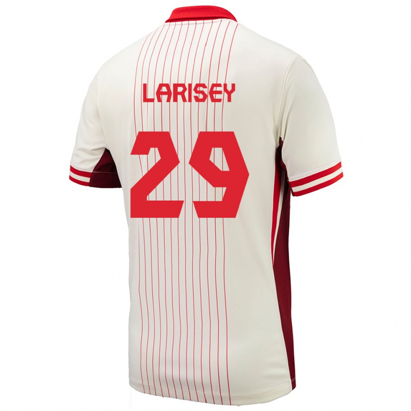 Kandiny Hombre Camiseta Canadá Clarissa Larisey #29 Blanco 2ª Equipación 24-26 La Camisa Chile